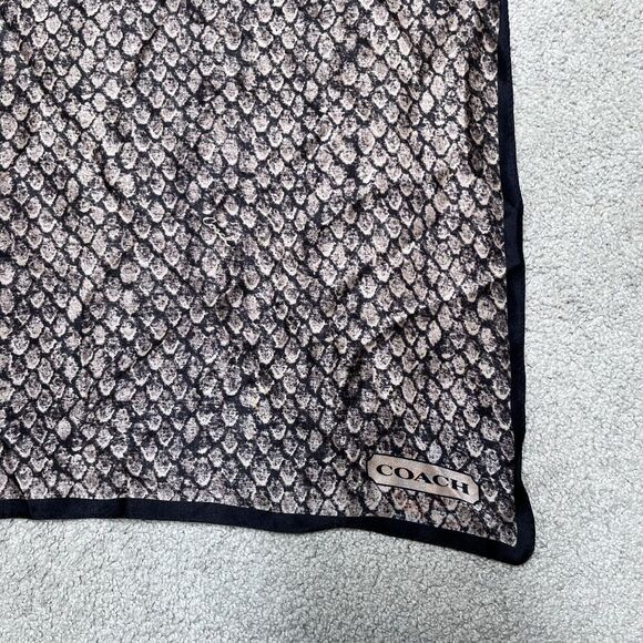 Coach Black and Brown Scarf - Picture 5 of 10